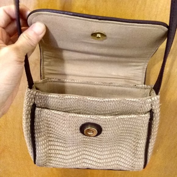 Etienne Aigner Mini Straw Crossbody Bag - Picture 4 of 10